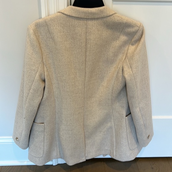 NWT Reiss Cream Beige Women's Double-Breasted Jacket - Picture 3 of 5